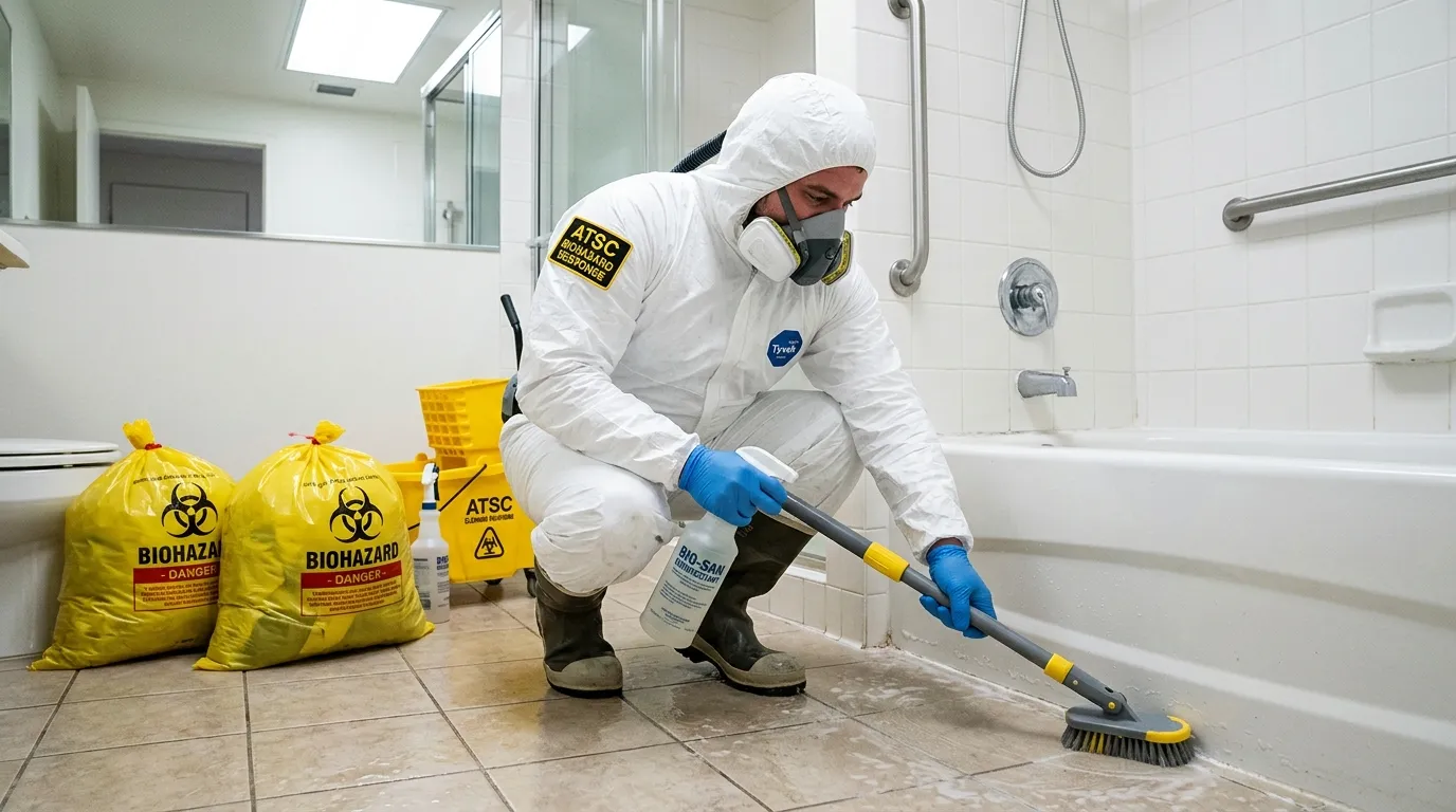 Decontamination equipment deployed for Blood Cleanup in Clay